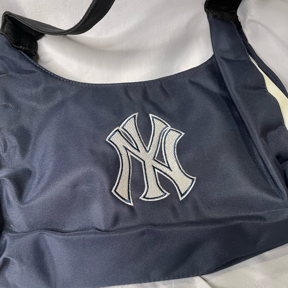 MVF Genuine Merchandise MLB Nylon Top Handle Bag Blue White See Pic For Mark